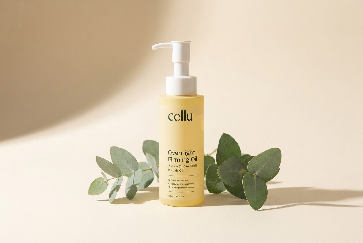 Cellu Overnight Firming Oil bottle